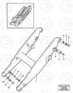 4795 Lifting framework L160 VOLVO BM L160, Volvo Construction Equipment