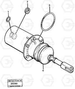 11893 Spring Brake Chamber. L90 L90, Volvo Construction Equipment