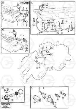 2901 Boom suspension system; electrical system L120 Volvo BM L120, Volvo Construction Equipment