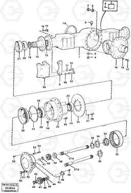 102802 Drive axle, rear L120 Volvo BM L120, Volvo Construction Equipment