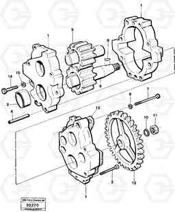 24073 Transmission pump L120 Volvo BM L120, Volvo Construction Equipment