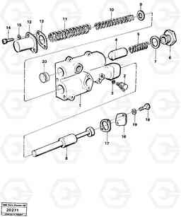 92767 Valves L120 Volvo BM L120, Volvo Construction Equipment