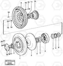 11451 Torque converter L160 VOLVO BM L160, Volvo Construction Equipment