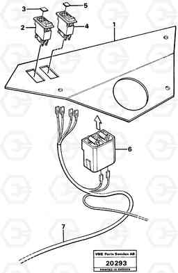 38093 Instrument panel. L160 VOLVO BM L160, Volvo Construction Equipment