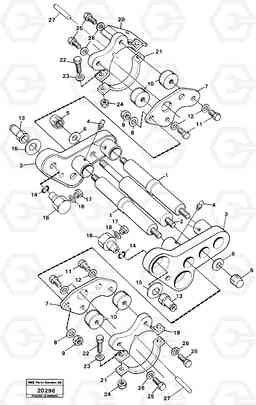 1710 Hydraulic automatic attachment coupling. L160 VOLVO BM L160, Volvo Construction Equipment