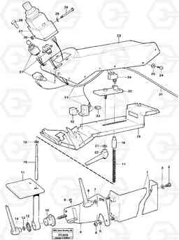 4066 CDC - steering, plate details. L160 VOLVO BM L160, Volvo Construction Equipment