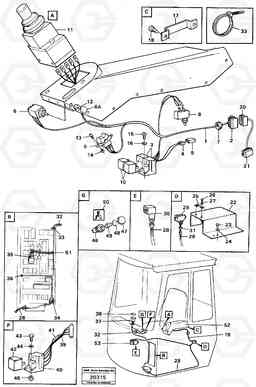 52427 Comfort drive control, electrical system. L160 VOLVO BM L160, Volvo Construction Equipment