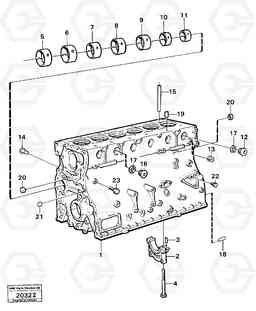 99758 Cylinder block L160 VOLVO BM L160, Volvo Construction Equipment