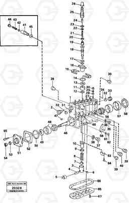 89366 Injection pump L160 VOLVO BM L160, Volvo Construction Equipment