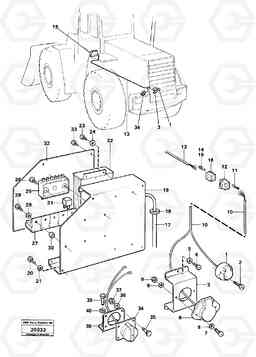 11439 Electrical equipement fortrailer brake control. L160 VOLVO BM L160, Volvo Construction Equipment