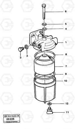 641 Water separator L30 L30, Volvo Construction Equipment