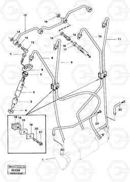 4374 Fuel lines, injectors L30 L30, Volvo Construction Equipment