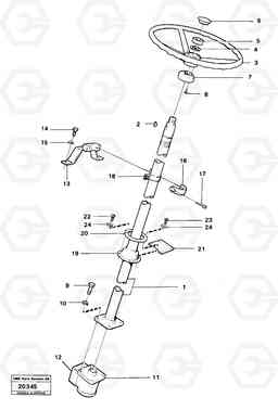 4977 Steering column with fitting parts L30 L30, Volvo Construction Equipment