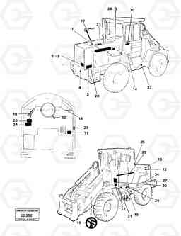 65968 Sign plates and transfersusa L30 L30, Volvo Construction Equipment