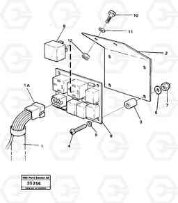2902 Cable harness for air conditioning L120 Volvo BM L120, Volvo Construction Equipment