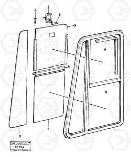 48829 Ventilation pane L30 L30, Volvo Construction Equipment