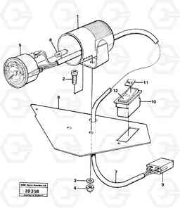 21003 Instrument Speedo-/tachometer L30 L30, Volvo Construction Equipment