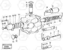 10791 Control valve. L90 L90, Volvo Construction Equipment