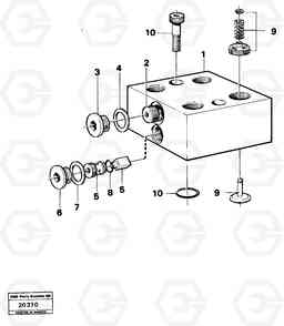 4978 Valve body L30 L30, Volvo Construction Equipment