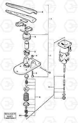 4971 Footbrake valve L30 L30, Volvo Construction Equipment