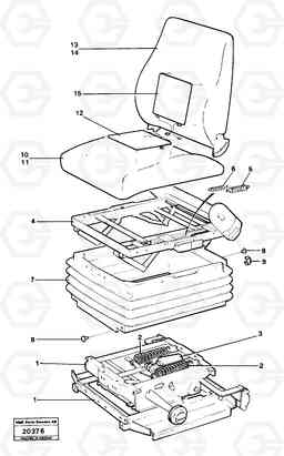 3367 Operator's seat L30 L30, Volvo Construction Equipment