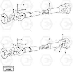 24077 Propeller shaft L120 Volvo BM L120, Volvo Construction Equipment