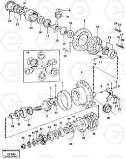 17933 Final drive, rear L120 Volvo BM L120, Volvo Construction Equipment