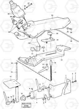 2954 Cdc-steering plate details L120 Volvo BM L120, Volvo Construction Equipment