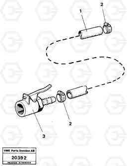 18825 Tyre-inflating equipment L120 Volvo BM L120, Volvo Construction Equipment