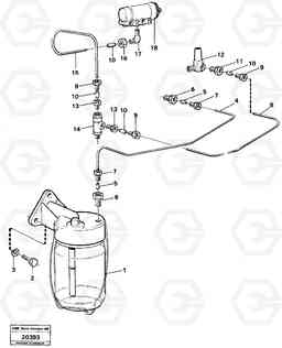 18287 Anti-freeze reservoir L120 Volvo BM L120, Volvo Construction Equipment