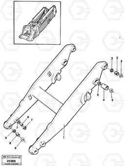 58180 Lifting framework L120 Volvo BM L120, Volvo Construction Equipment