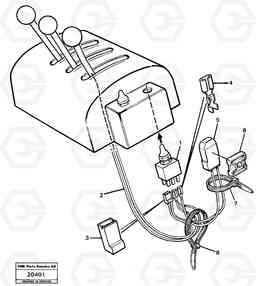 18256 Cable harness 5:th function L120 Volvo BM L120, Volvo Construction Equipment