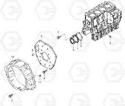 292 Flywheel housing EC35 TYPE 283, Volvo Construction Equipment