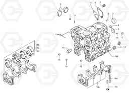 6567 Cylinder block EC15 TYPE 261 XT/XTV, Volvo Construction Equipment