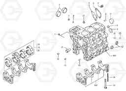 28955 Cylinder block EC15B TYPE 272 XT/XTV, Volvo Construction Equipment