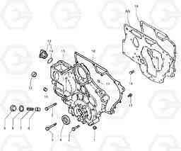 9085 Timing gear casing EC20 TYPE 263 XT/XTV, Volvo Construction Equipment