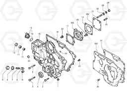 9084 Timing gear casing EC20 TYPE 263 XT/XTV, Volvo Construction Equipment