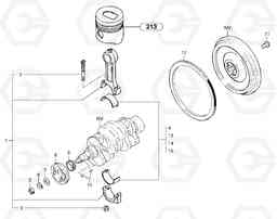 2820 Connecting rods EC30 TYPE 282, Volvo Construction Equipment