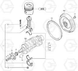 5626 Connecting rods EC35 TYPE 283, Volvo Construction Equipment