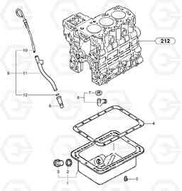6584 Lubrication oil sump EC15 TYPE 261 XT/XTV, Volvo Construction Equipment