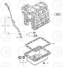 39373 Lubrication oil sump EC20B TYPE 272 XT/XTV, Volvo Construction Equipment