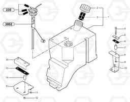 84968 Gas-oil tank EC15B TYPE 272 XR, Volvo Construction Equipment