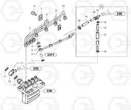 1107 Fuel circuit : injection pump EC35 TYPE 283, Volvo Construction Equipment