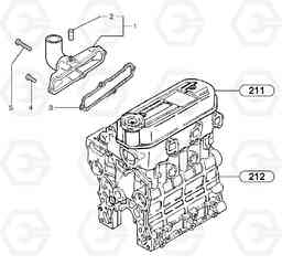 35667 Intake manifold EC15B TYPE 272 XT/XTV, Volvo Construction Equipment