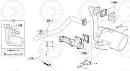 4050 Muffler with catalytic exhaust EC15 TYPE 265 XR, Volvo Construction Equipment