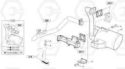 13816 Muffler with catalytic exhaust EC20 TYPE 263 XT/XTV, Volvo Construction Equipment