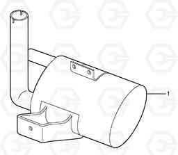 25148 Muffler with catalytic exhaust EC15B TYPE 272 XR, Volvo Construction Equipment