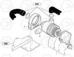 67722 Air filter EC20 TYPE 263 XT/XTV, Volvo Construction Equipment