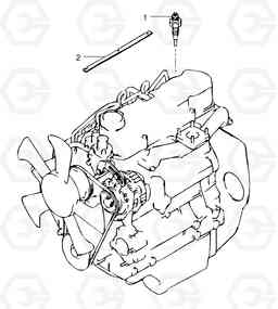 24093 Preheating coil EC25 TYPE 281, Volvo Construction Equipment