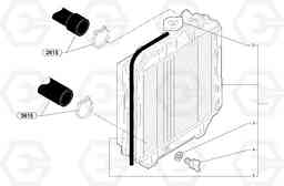 2824 Radiator ( water ) EC30 TYPE 282, Volvo Construction Equipment